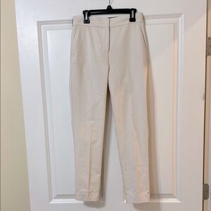 Zara Women’s Twill Cream Cropped Pants, Size XS‎